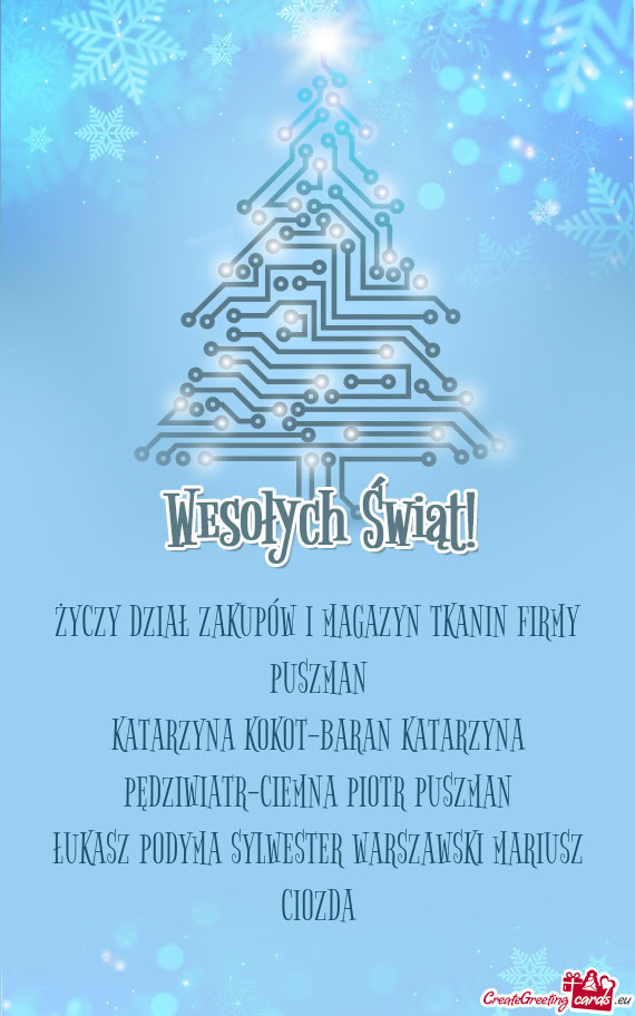 DZIAŁ ZAKUPÓW I MAGAZYN TKANIN FIRMY PUSZMAN