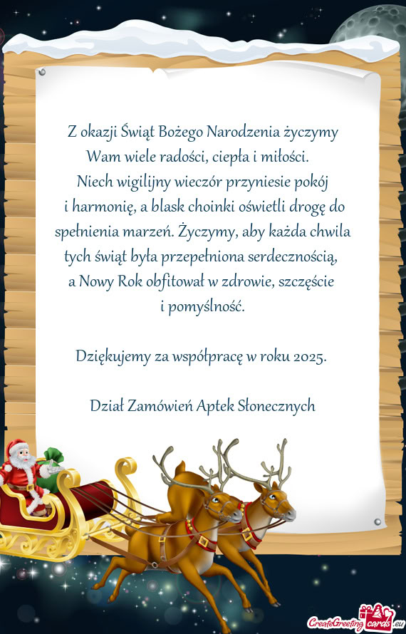 Dział Zamówień Aptek Słonecznych