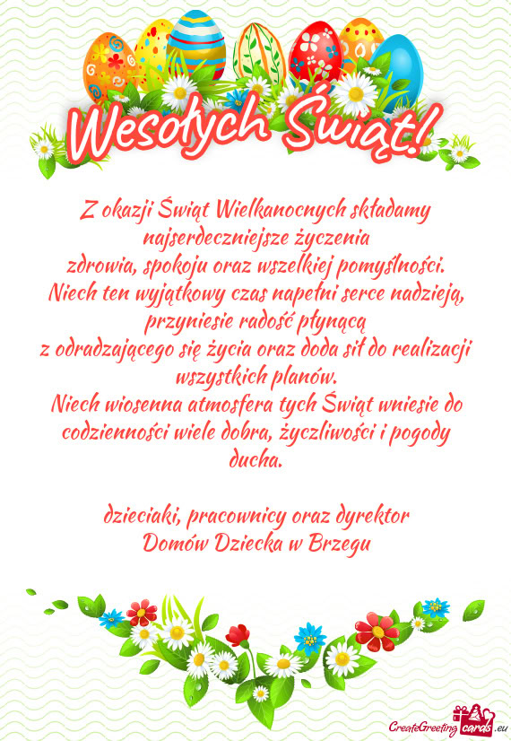 Dzieciaki, pracownicy oraz dyrektor