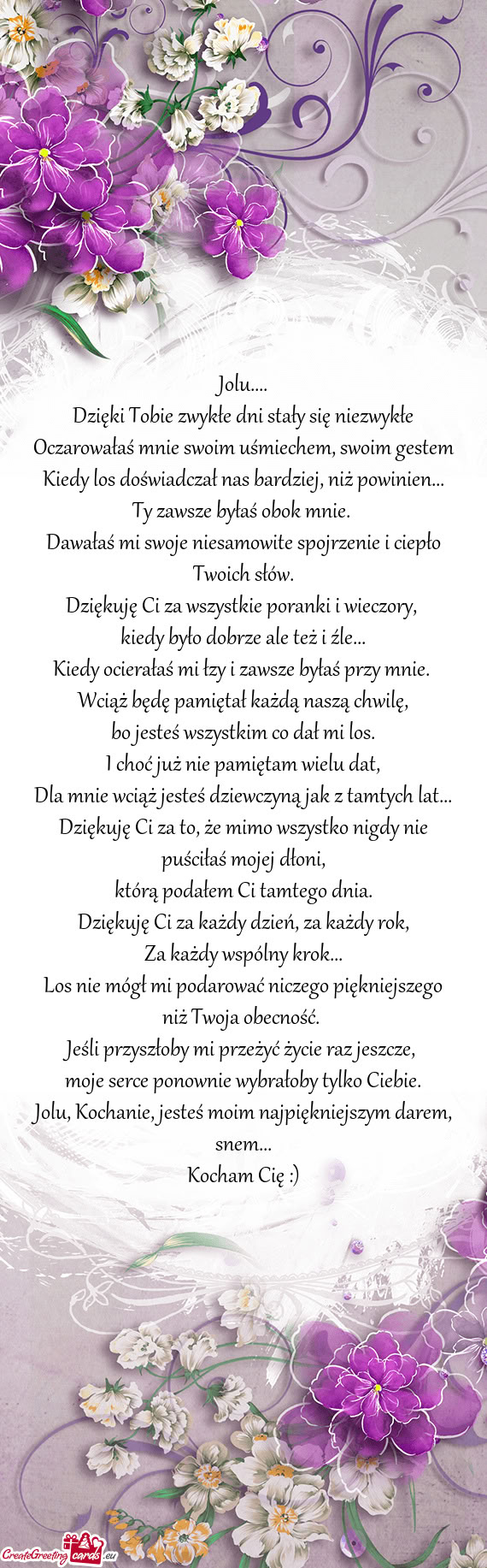 Dzięki Tobie zwykłe dni stały się niezwykłe