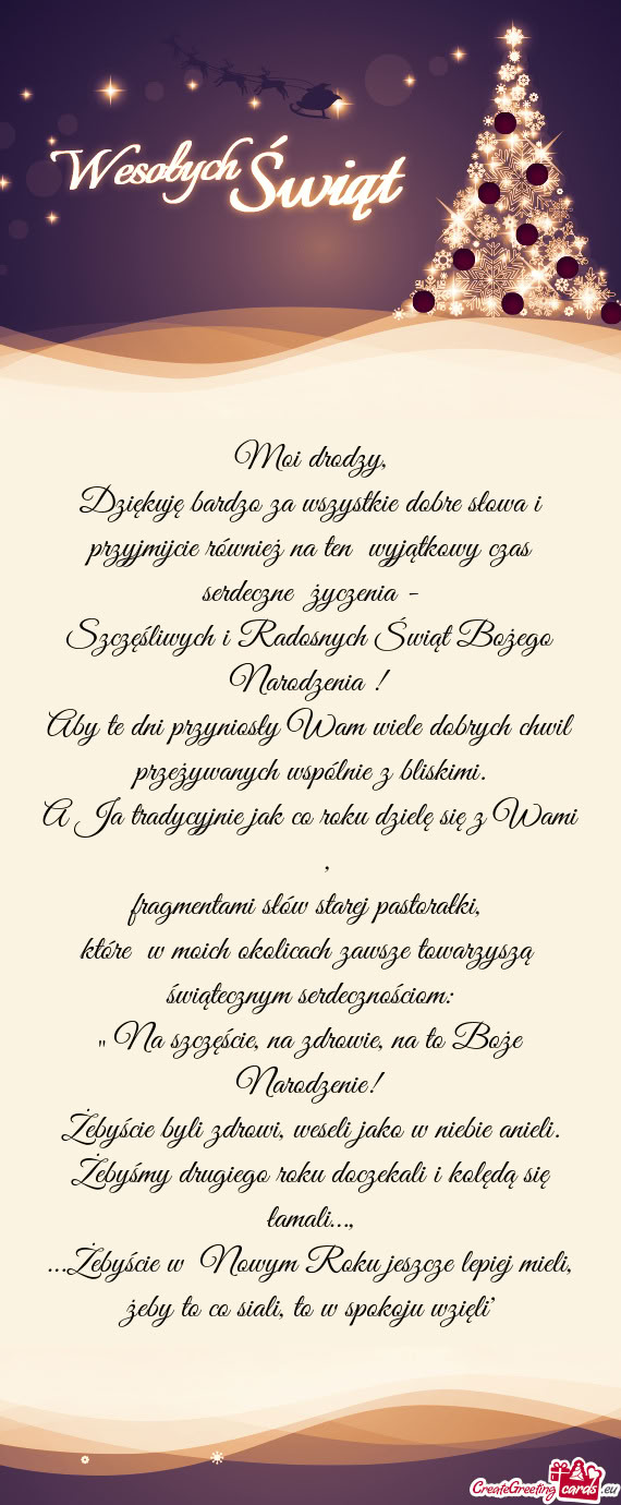 Dziękuję bardzo za wszystkie dobre słowa i przyjmijcie również na ten wyjątkowy czas