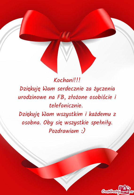 Dziękuję Wam serdecznie za życzenia urodzinowe na FB, złożone osobiście i telefonicznie