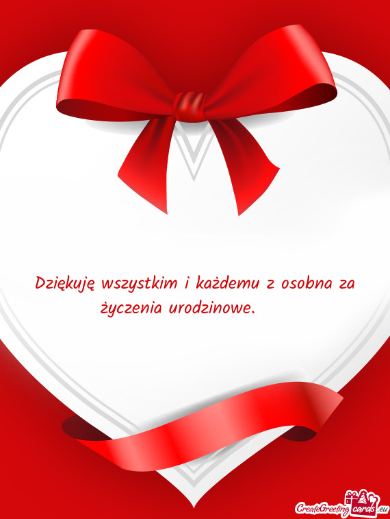 Dziękuję wszystkim i każdemu z osobna za życzenia urodzinowe. ❤️