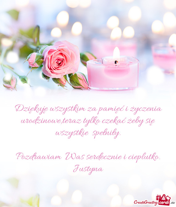 Dziękuję wszystkim za pamięć i życzenia urodzinowe,teraz tylko czekać żeby się wszystkie sp