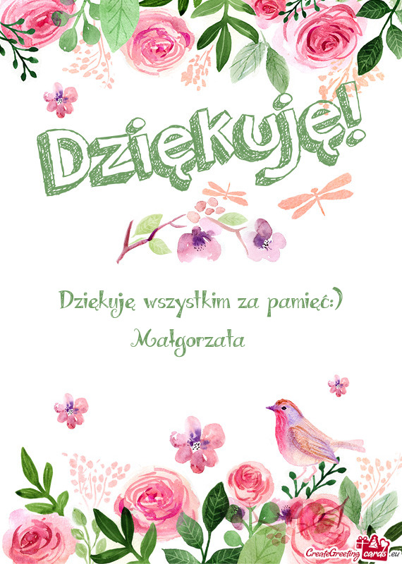 Dziękuję wszystkim za pamięć:)