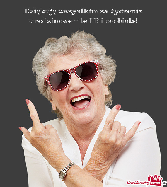 Dziękuję wszystkim za życzenia urodzinowe - te FB i osobiste!