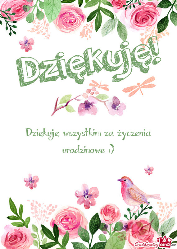 Dziękuję wszystkim za życzenia urodzinowe :)