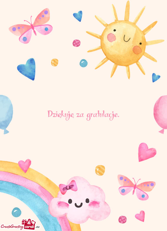 Dziękuję za gratulacje