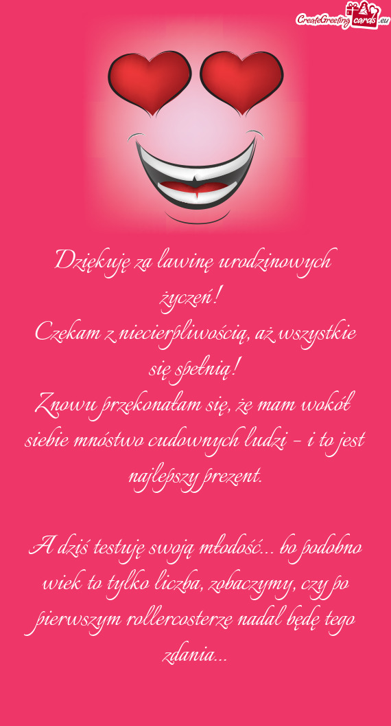 Dziękuję za lawinę urodzinowych życzeń! 💛