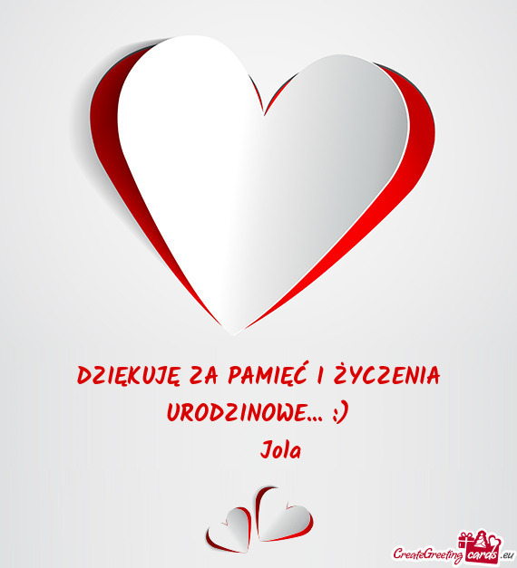 DZIĘKUJĘ ZA PAMIĘĆ I ŻYCZENIA URODZINOWE... :)