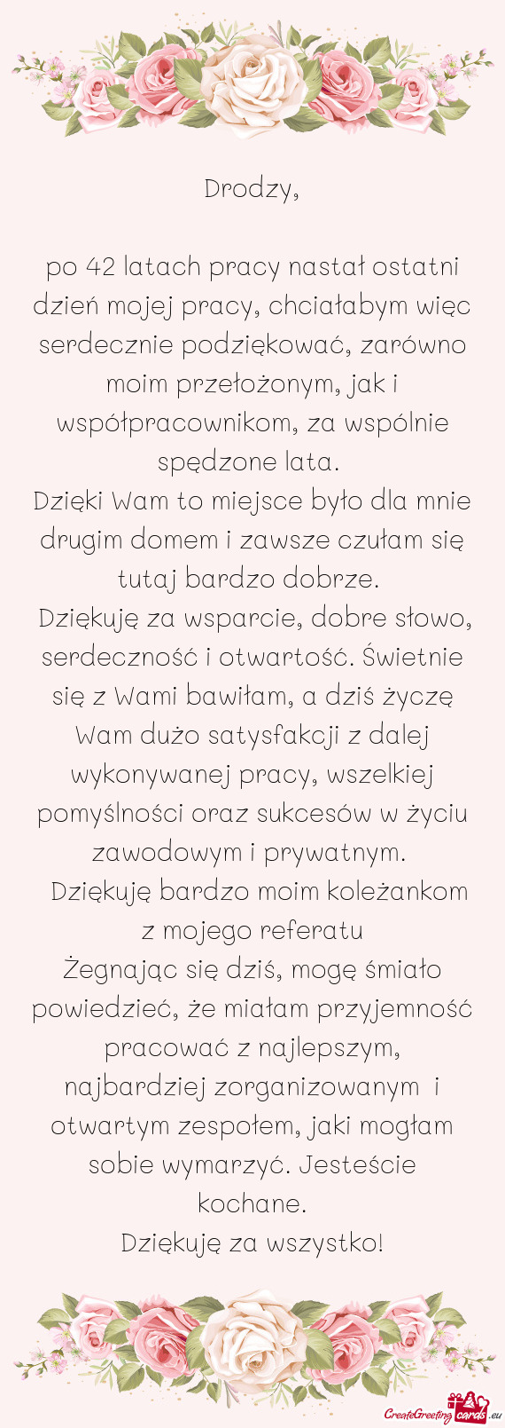 Dziękuję za wsparcie, dobre słowo, serdeczność i otwartość. Świetnie się z Wami bawiłam