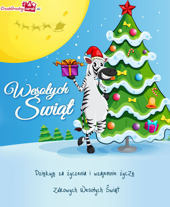 Dziękuję za życzenia i wzajemnie życZę