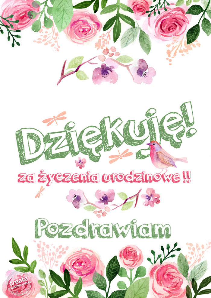 Dziękuje za życzenia urodzinowe !! Pozdrawiam
