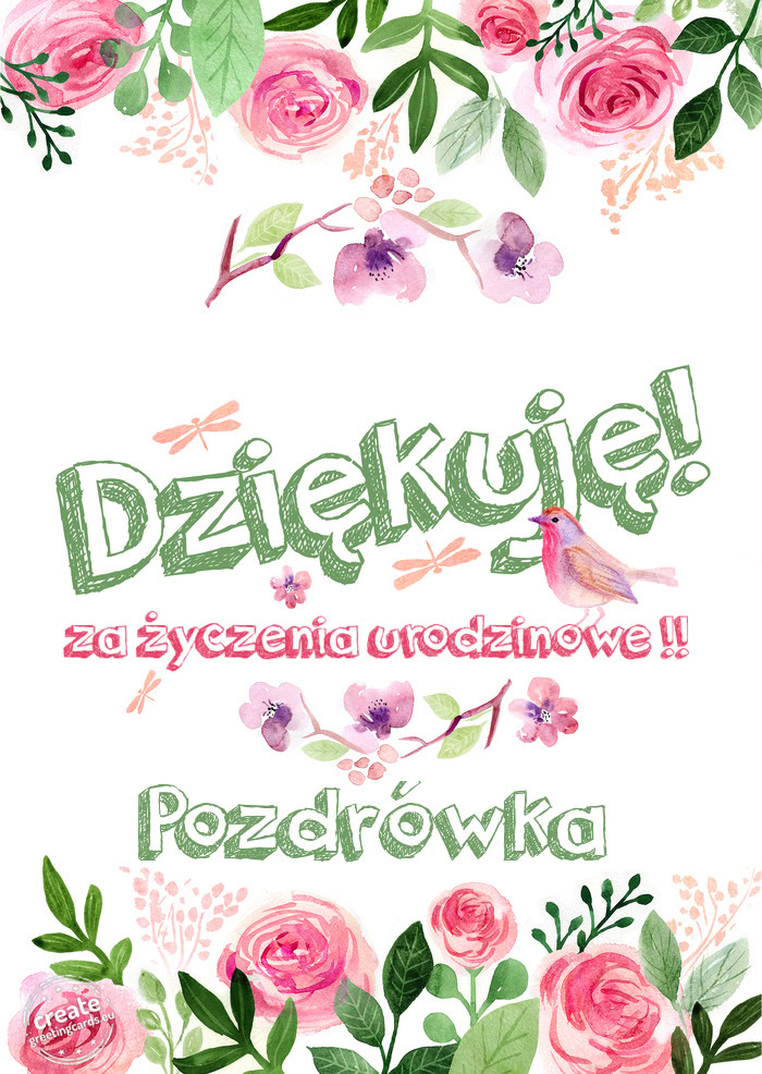 Dziękuje za życzenia urodzinowe !! Pozdrówka