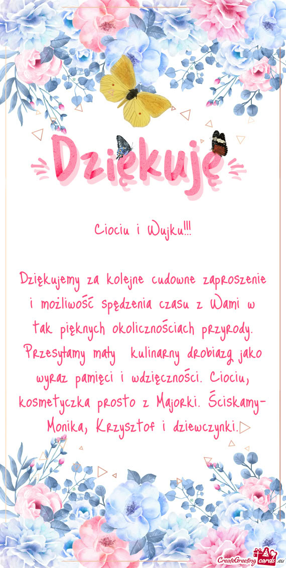 Dziękujemy za kolejne cudowne zaproszenie i możliwość spędzenia czasu z Wami w tak pięknych ok
