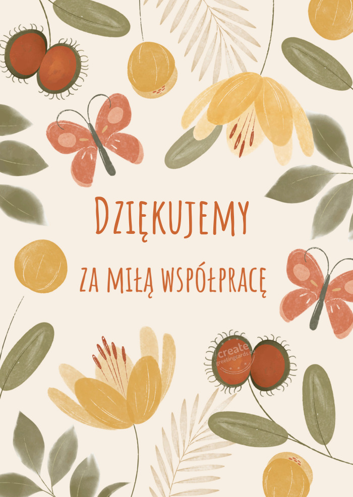 Dziękujemy za miłą współpracę