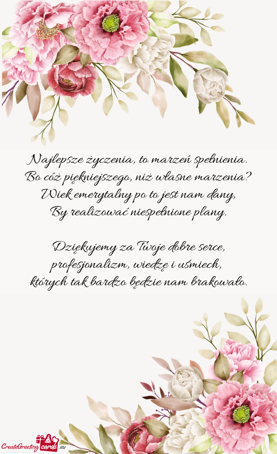 Dziękujemy za Twoje dobre serce