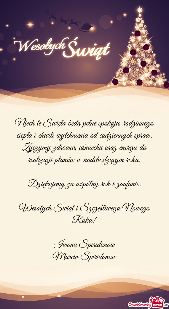 Dziękujemy za wspólny rok i zaufanie