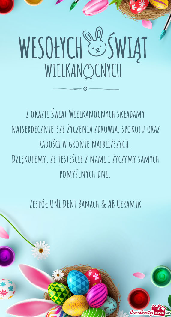 Dziękujemy, że jesteście z nami i życzymy samych pomyślnych dni