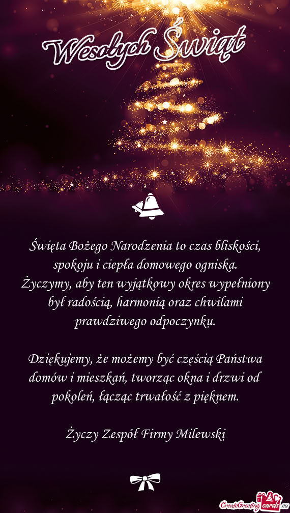 Dziękujemy, że możemy być częścią Państwa domów i mieszkań, tworząc okna i drzwi od pokol