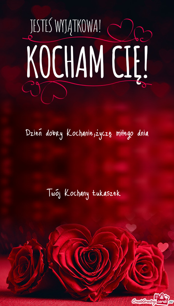 ❤️Dzień dobry Kochanie,życzę miłego dnia❤️