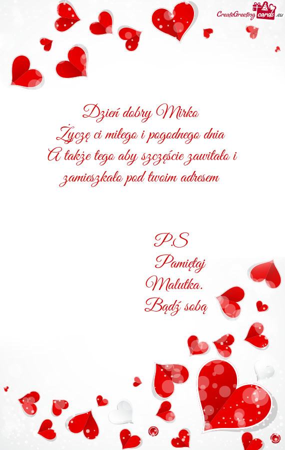 Dzień dobry Mirko