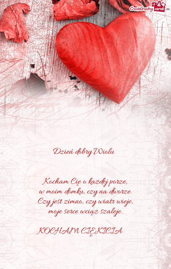 Dzień dobry Wiolu ❤