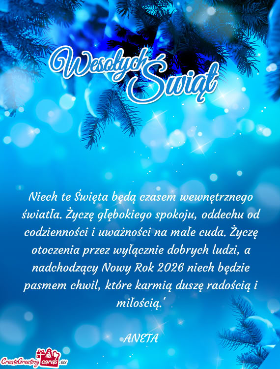 Dzienności i uważności na małe cuda. Życzę otoczenia przez wyłącznie dobrych ludzi, a nadcho