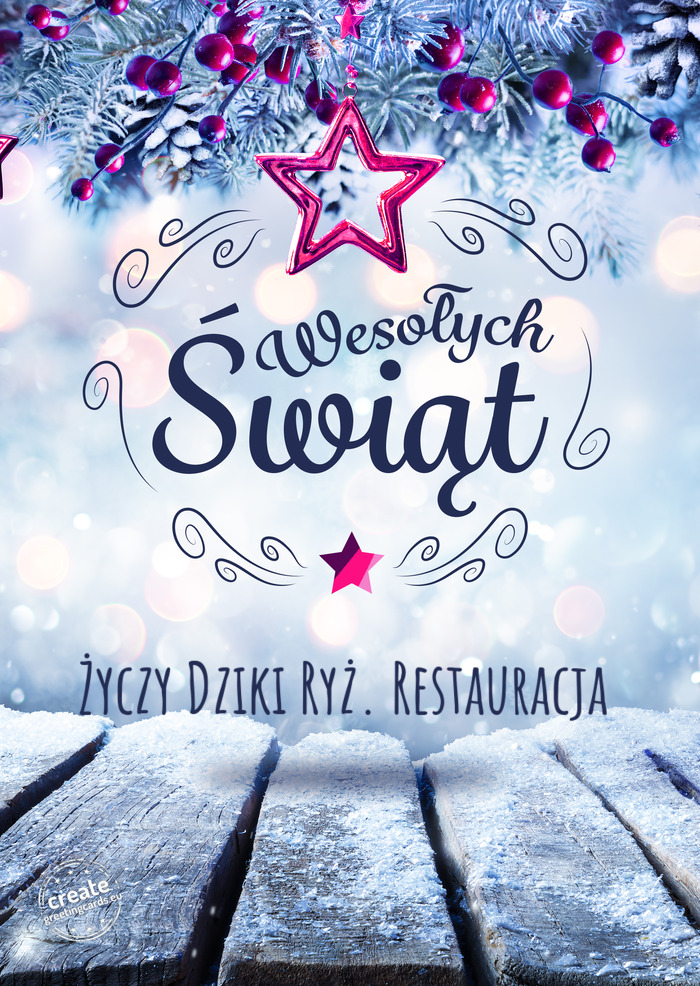 Dziki Ryż. Restauracja