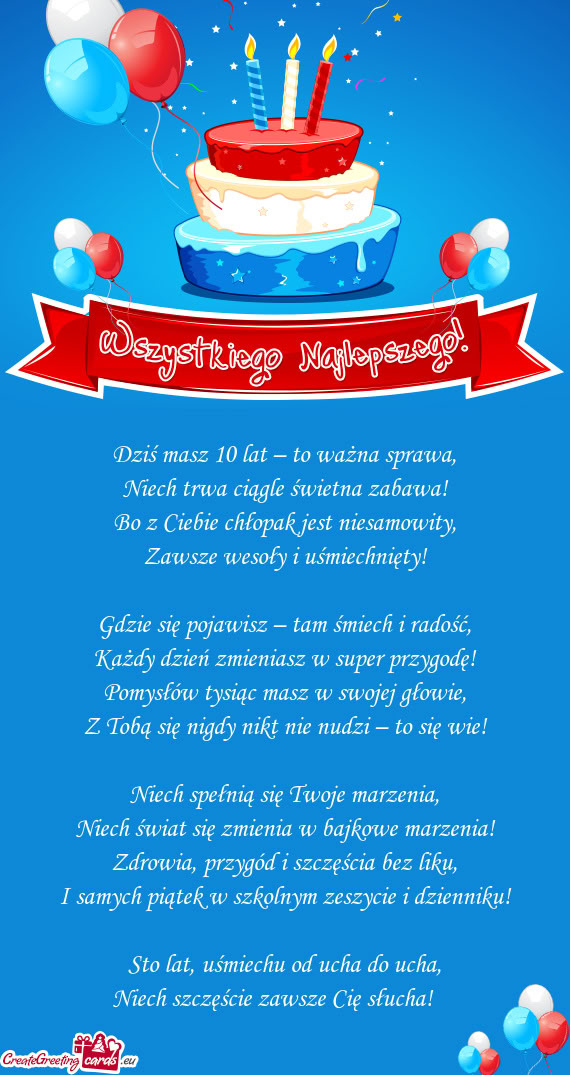 Dziś masz 10 lat – to ważna sprawa