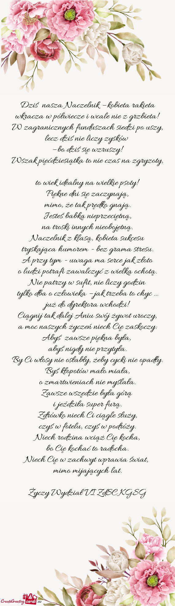 Dziś nasza Naczelnik – kobieta rakieta