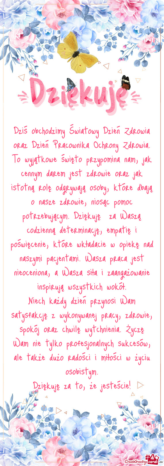 Dziś obchodzimy Światowy Dzień Zdrowia oraz Dzień Pracownika Ochrony Zdrowia. To wyjątkowe świ