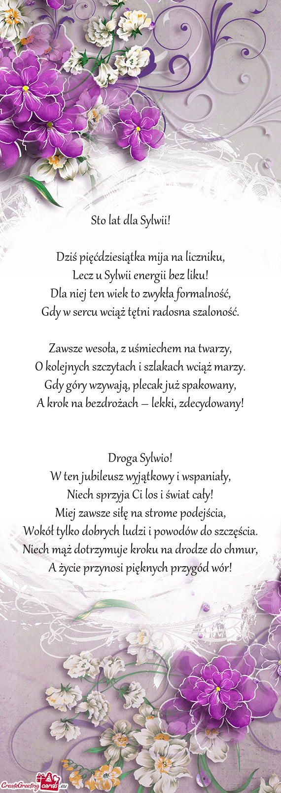 Dziś pięćdziesiątka mija na liczniku