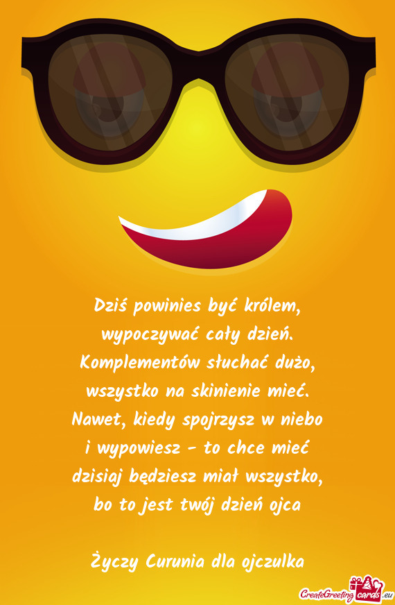 Dziś powinies być królem