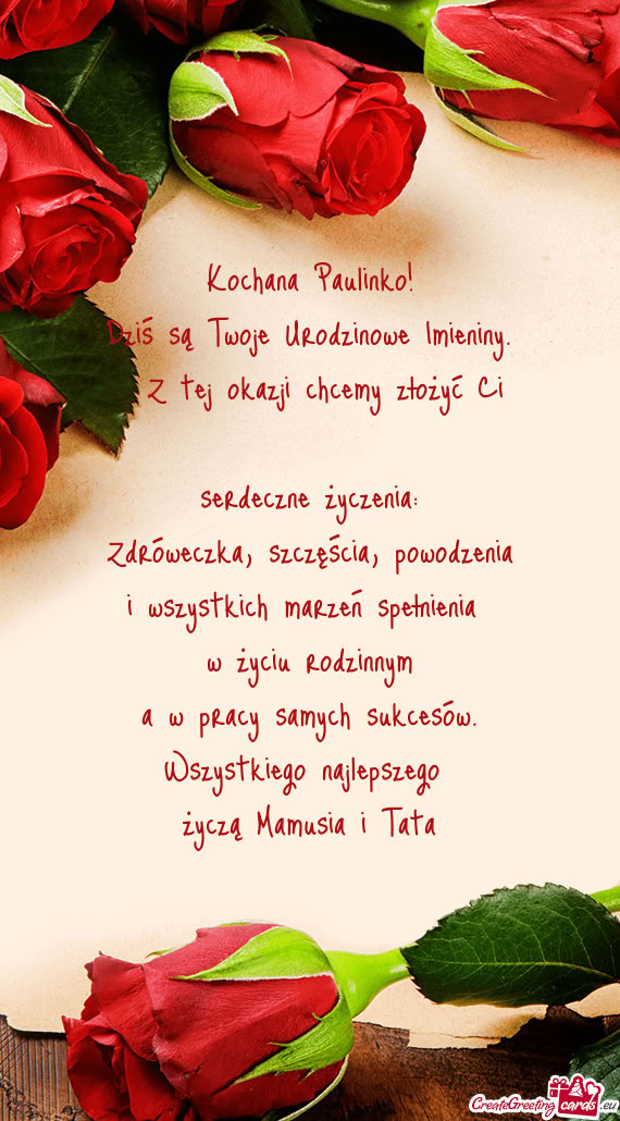 Dziś są Twoje Urodzinowe Imieniny