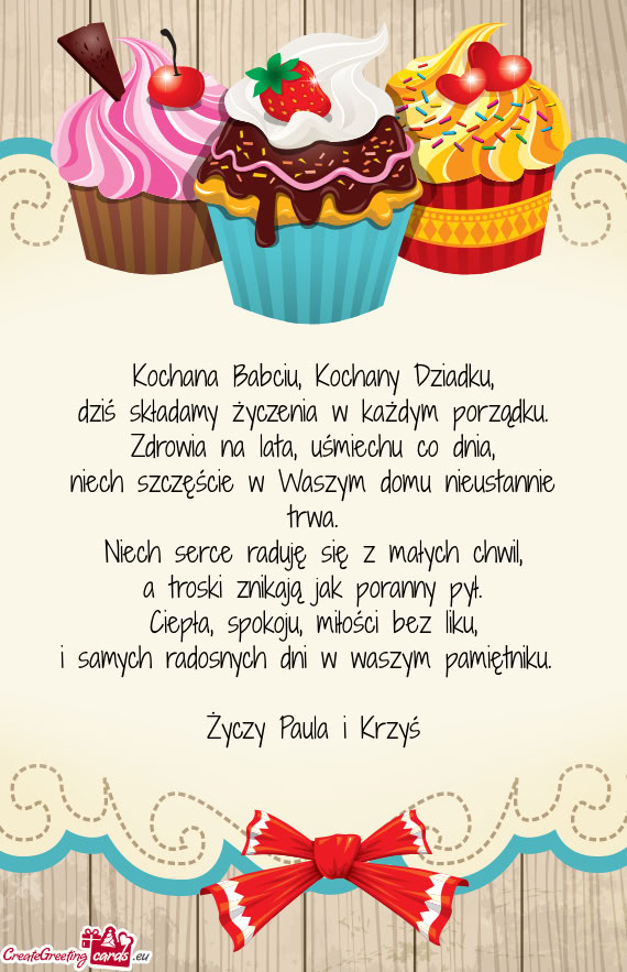 Dziś składamy życzenia w każdym porządku