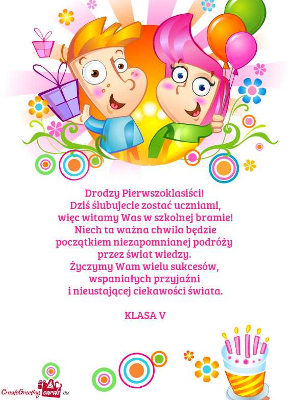 Dziś ślubujecie zostać uczniami