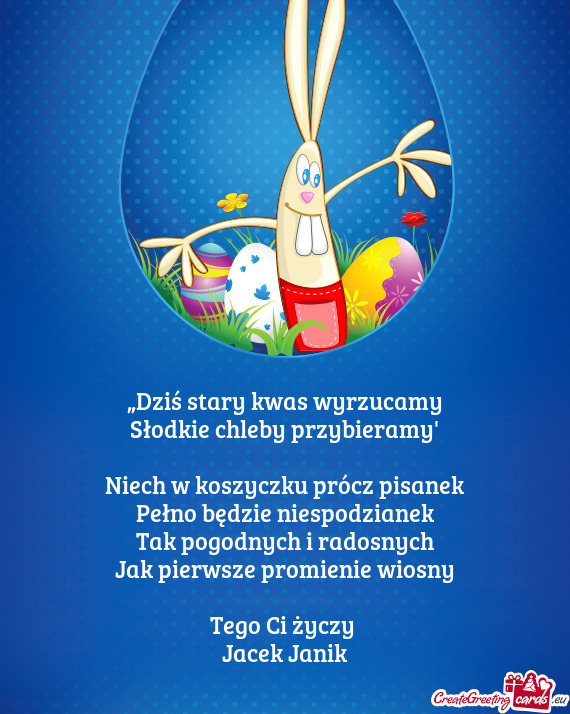 „Dziś stary kwas wyrzucamy