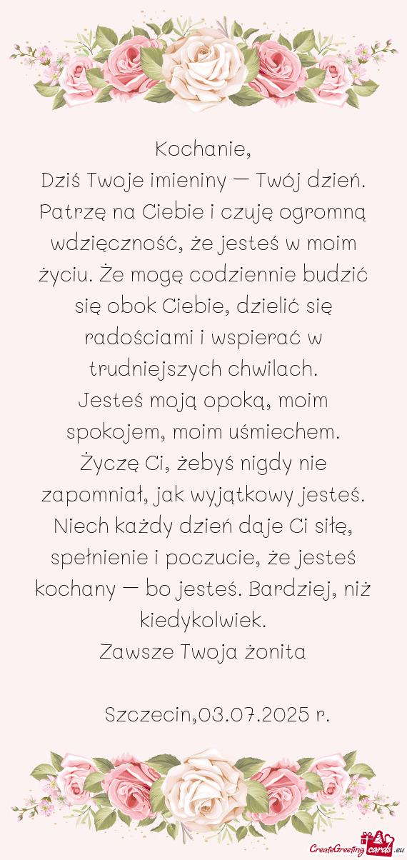 Dziś Twoje imieniny – Twój dzień