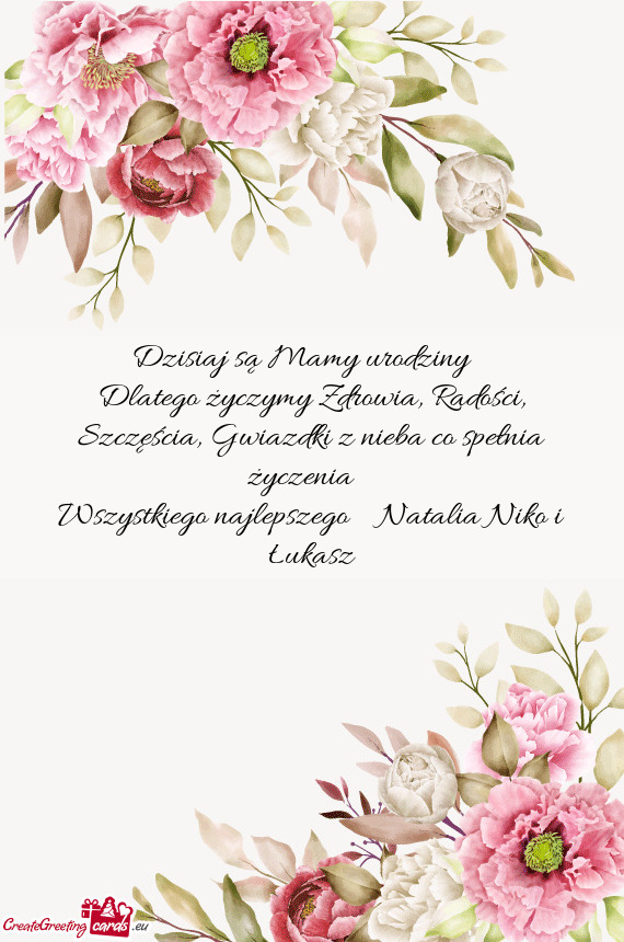 Dzisiaj są Mamy urodziny🥳🎂💐