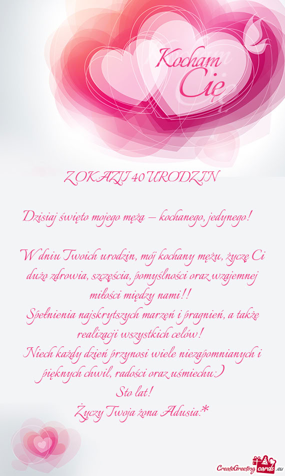 Dzisiaj święto mojego męża — kochanego, jedynego! 😘😘😘