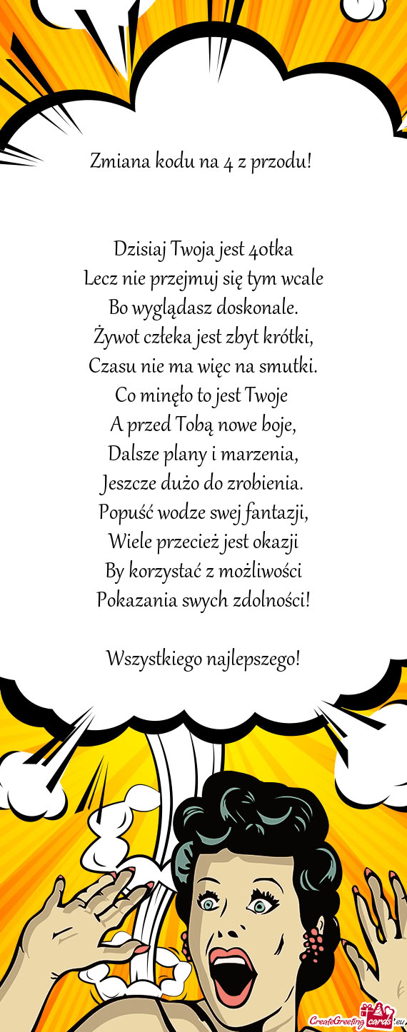 Dzisiaj Twoja jest 40tka