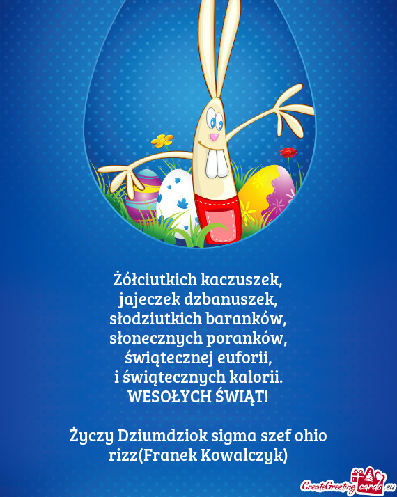 Dziumdziok sigma szef ohio rizz(Franek Kowalczyk)