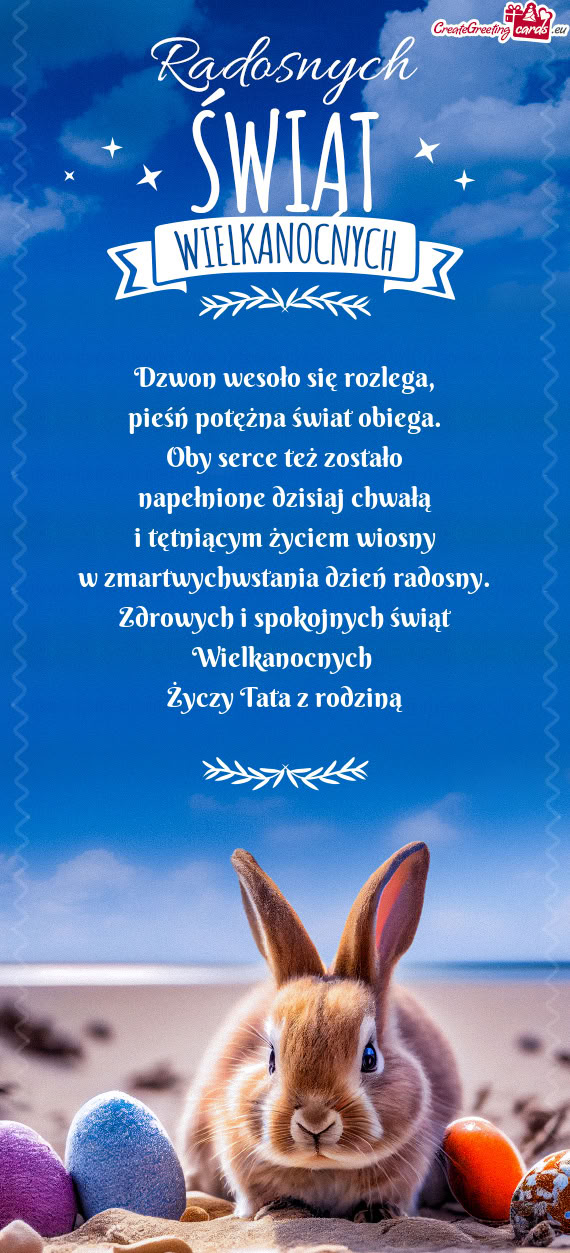 Dzwon wesoło się rozlega,  pieśń potężna świat obiega.  Oby serce też