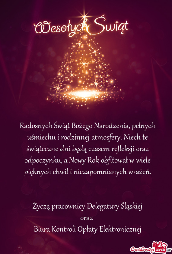 E dni będą czasem refleksji oraz odpoczynku, a Nowy Rok obfitował w wiele pięknych chwil i nieza