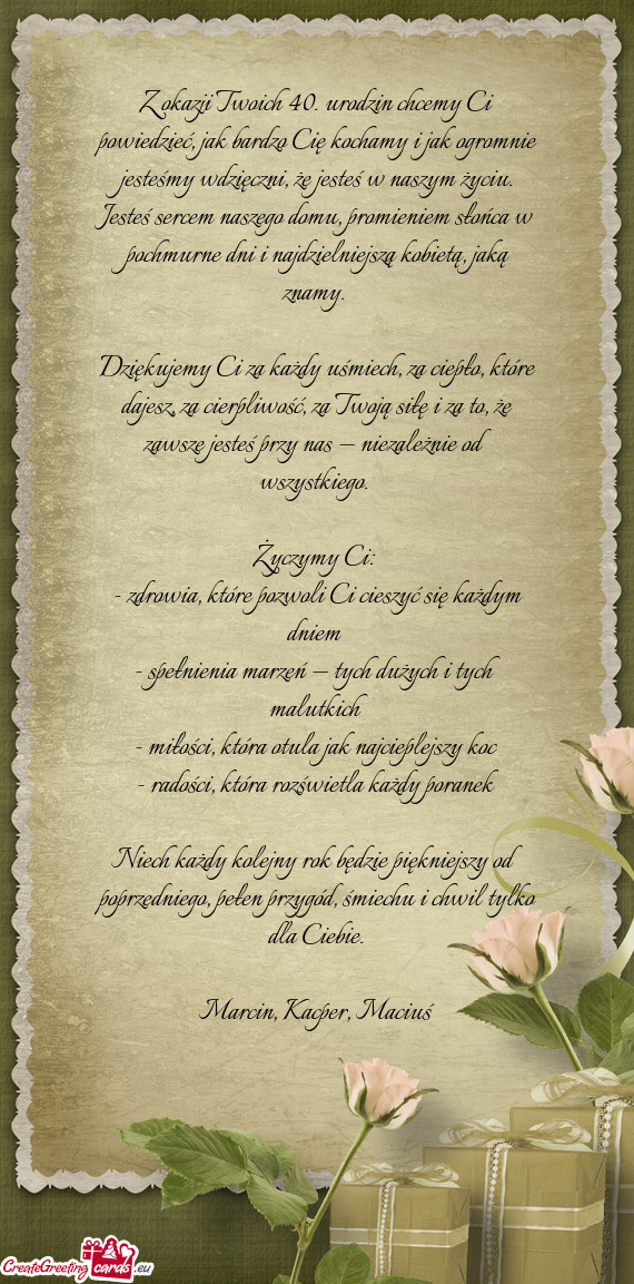 E dni i najdzielniejszą kobietą, jaką znamy