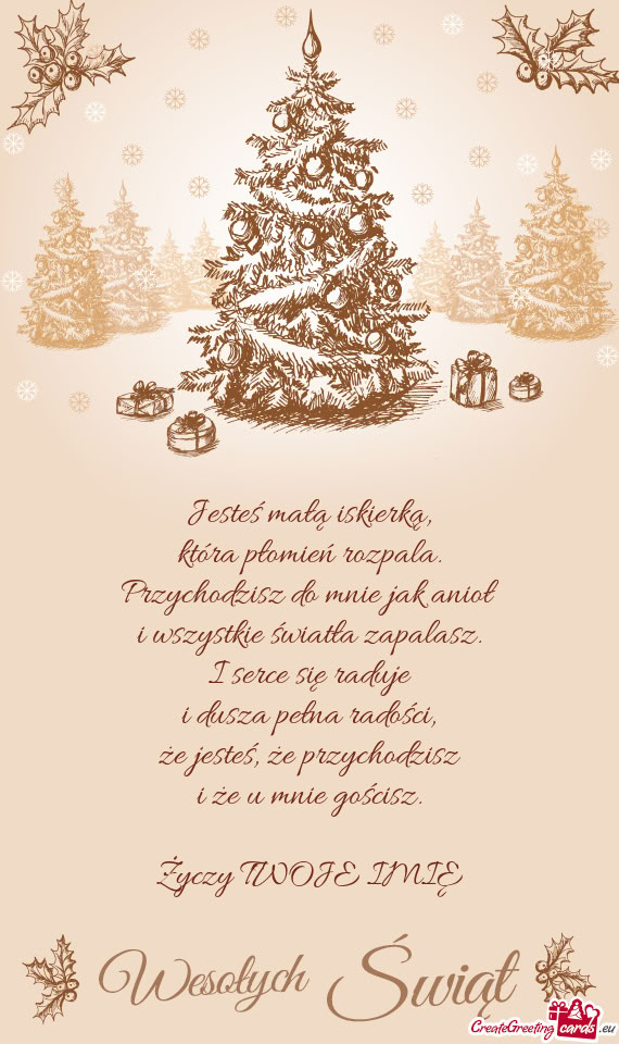 ?e jesteś, że przychodzisz