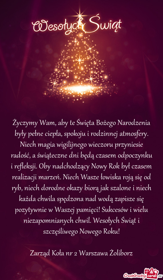 Ę od ryb, niech dorodne okazy biorą jak szalone i niech każda chwila spędzona nad wodą zapisze