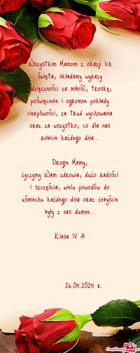 Ęcenie i ogromne pokłady cierpliwości, za trud wychowania oraz za wszystko, co dla nas robicie ka