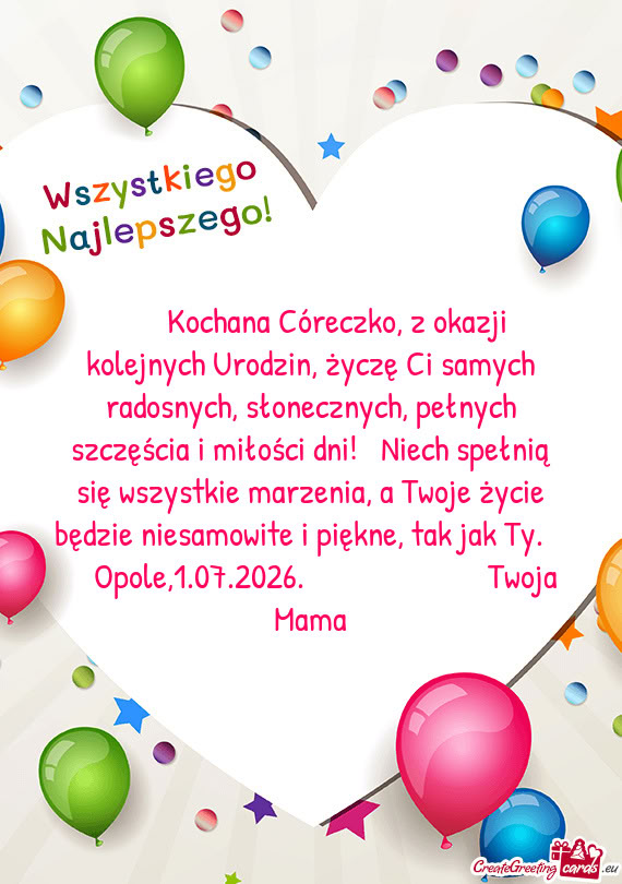 Ecznych, pełnych szczęścia i miłości dni! Niech spełnią się wszystkie marzenia, a Twoje ż